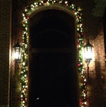 Garland on lights