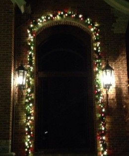 Garland on lights