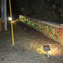 Lights and garland on Side Wall