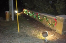 Lights and garland on Side Wall